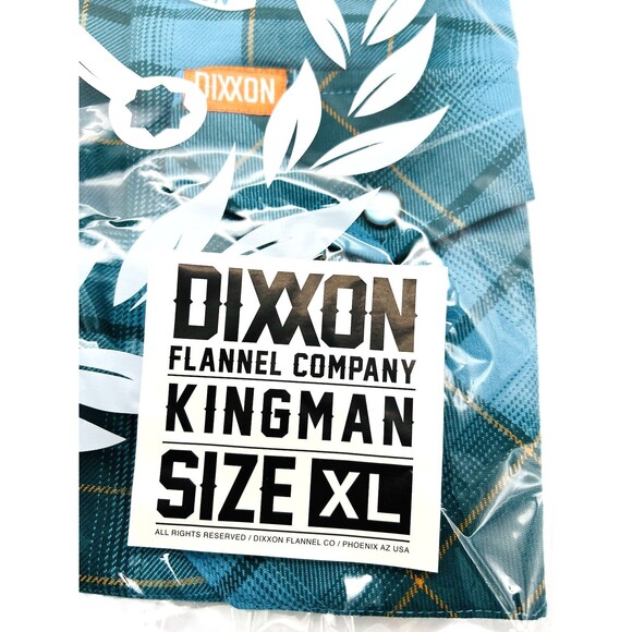 Dixxon Flannel Shirt Mens Kingman Blue XL New - Picture 3 of 3
